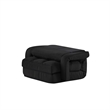 Posh Living Yuvraj Linen Recliner/Floor Chair Black