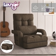 Posh Living Yuvraj Linen Recliner/Floor Chair Brown