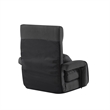 Posh Living Yuvraj Linen Recliner/Floor Chair Dark Grey