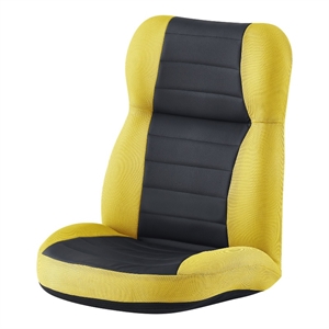 Posh Living Arleen Mesh Recliner/Floor Chair Yellow