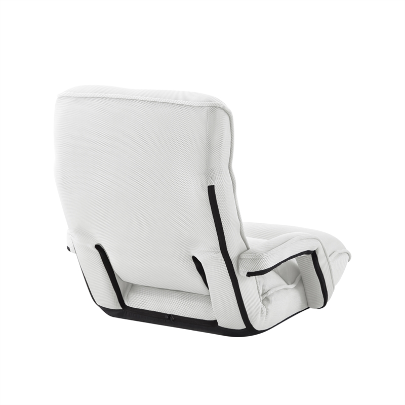 Posh Living Yuvan Mesh Recliner/Floor Chair White