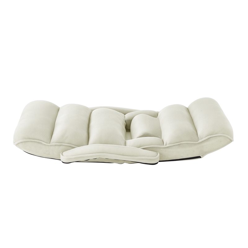 Posh Living Yuvan Mesh Recliner/Floor Chair Beige