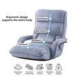 Posh Living Yuvan Mesh Recliner/Floor Chair Blue