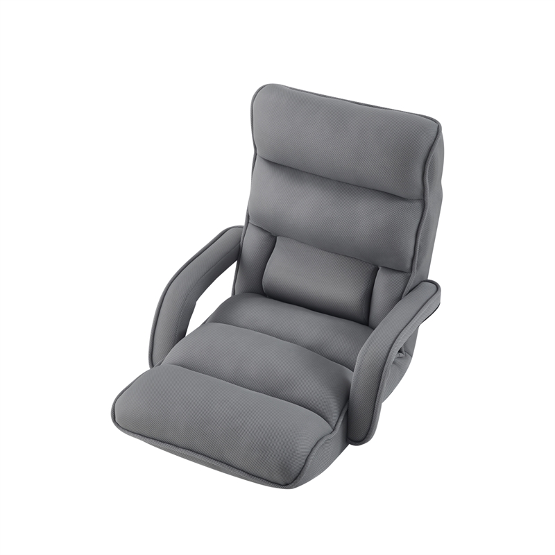 Posh Living Yuvan Mesh Recliner/Floor Chair Grey
