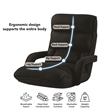 Posh Living Yuvan Mesh Recliner/Floor Chair Black