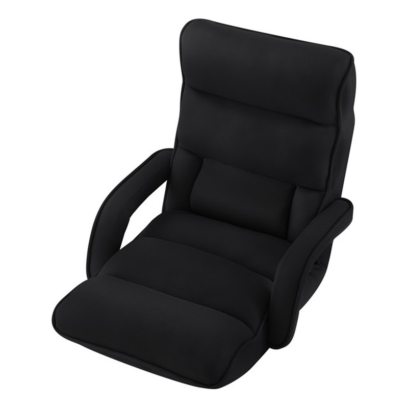 Posh Living Yuvan Mesh Recliner/Floor Chair Black