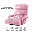 Posh Living Yuvan Mesh Recliner/Floor Chair Pink