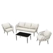 Posh Living Tim  Outdoor 4pc Seating Group Sand