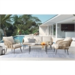 Posh Living Tim  Outdoor 4pc Seating Group Teak