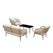 Posh Living Tim  Outdoor 4pc Seating Group Teak