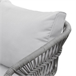 Posh Living Tim  Outdoor 4pc Seating Group Light Grey