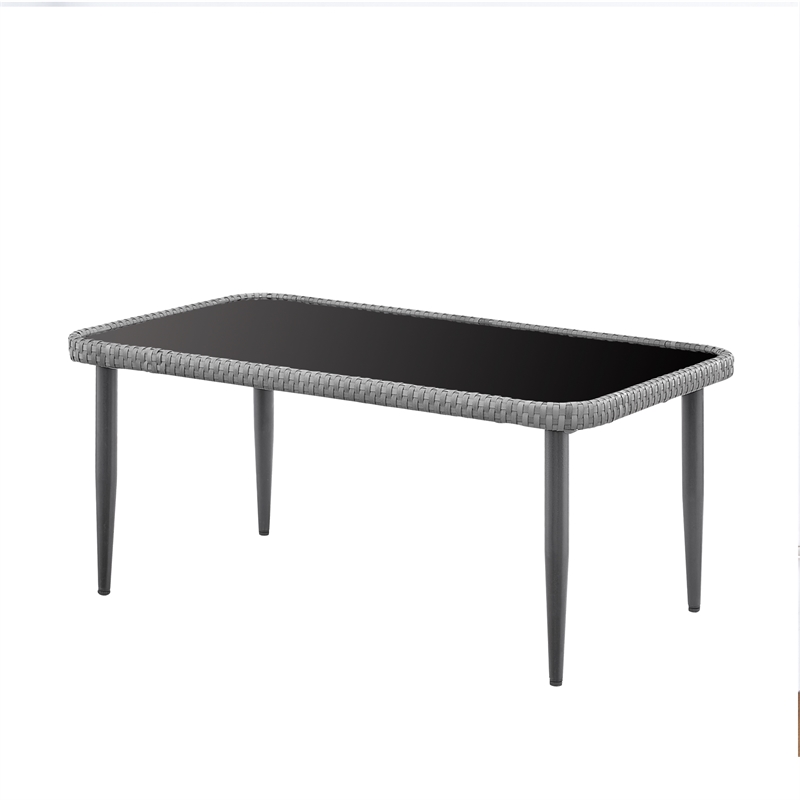 Posh Living Tim  Outdoor 4pc Seating Group Light Grey
