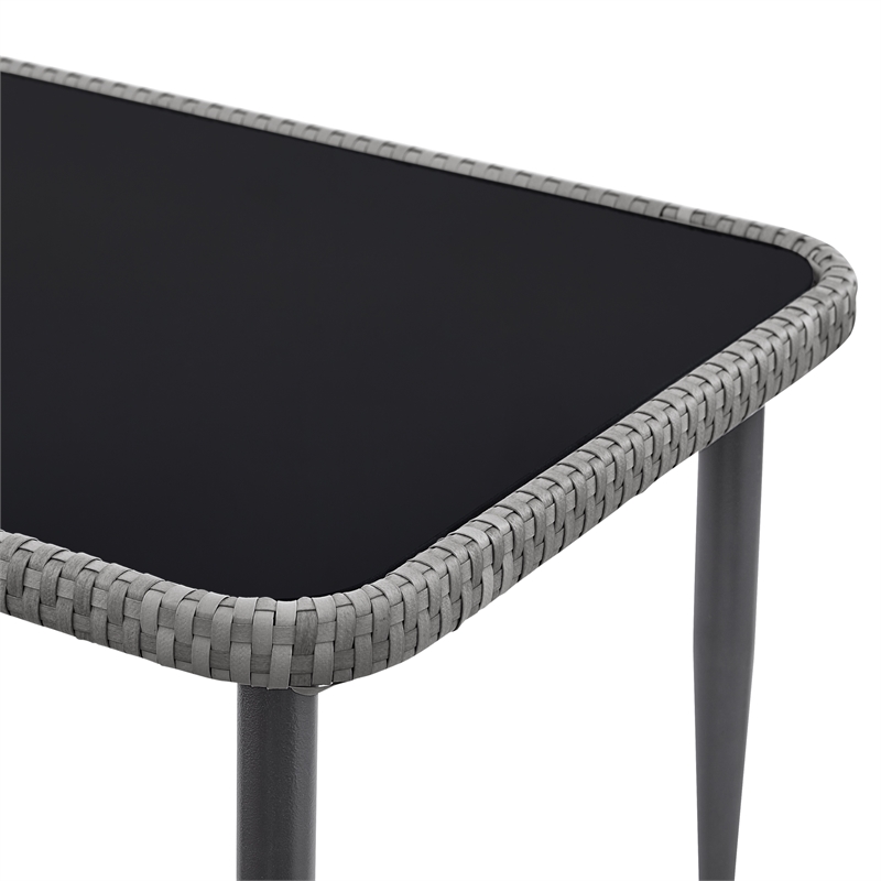 Posh Living Tim  Outdoor 4pc Seating Group Light Grey