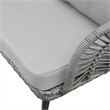 Posh Living Tim  Outdoor 4pc Seating Group Light Grey