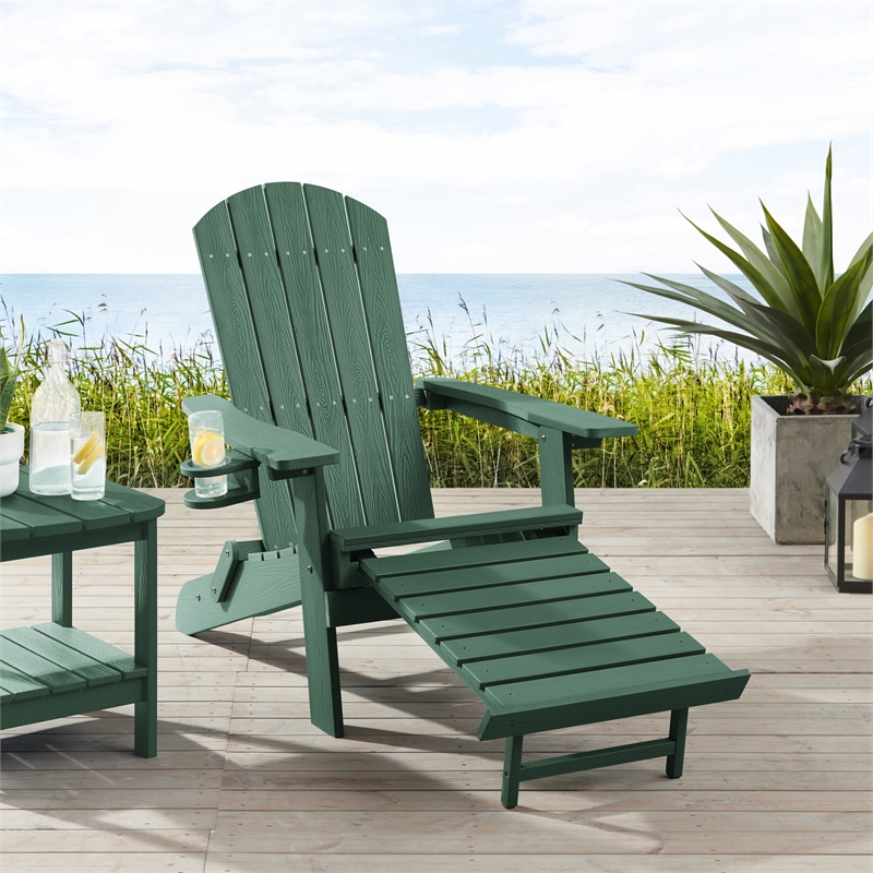 Posh Living Tyus  Adirondack Chair Green