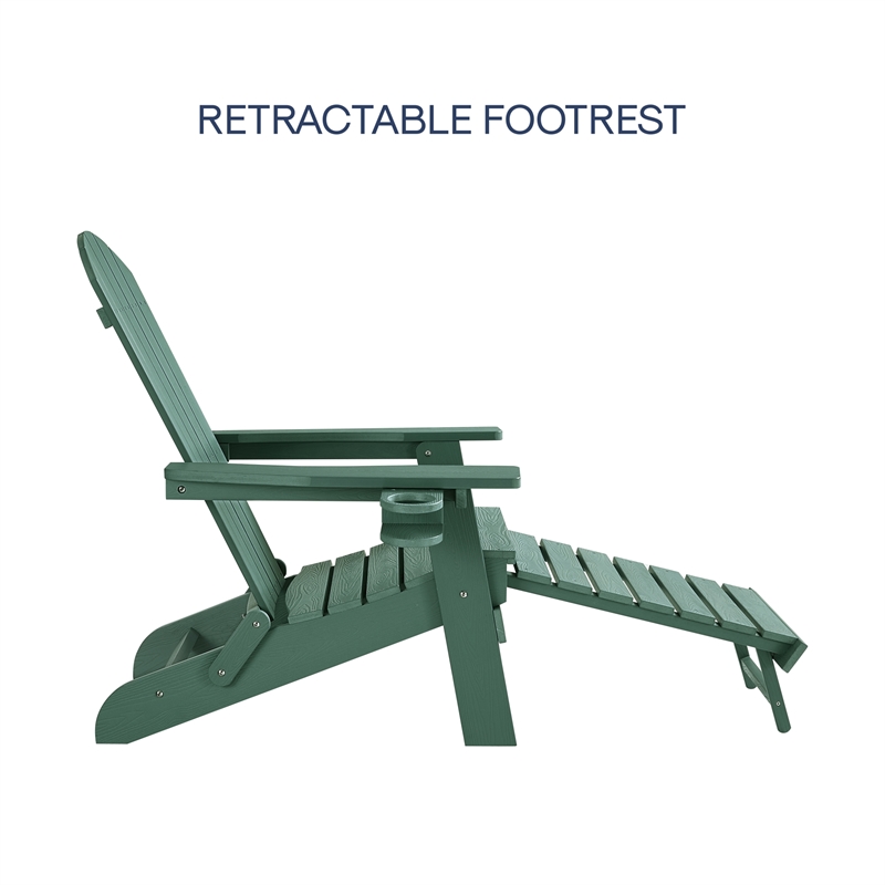 Posh Living Tyus  Adirondack Chair Green