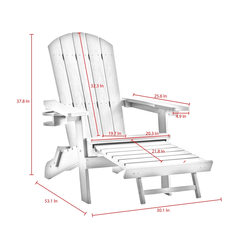 Posh Living Tyus  Adirondack Chair Green