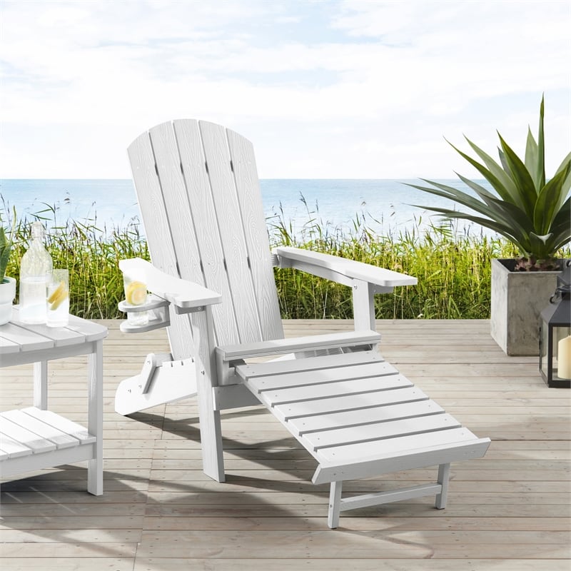 Posh Living Tyus  Adirondack Chair White