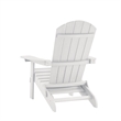 Posh Living Tyus  Adirondack Chair White