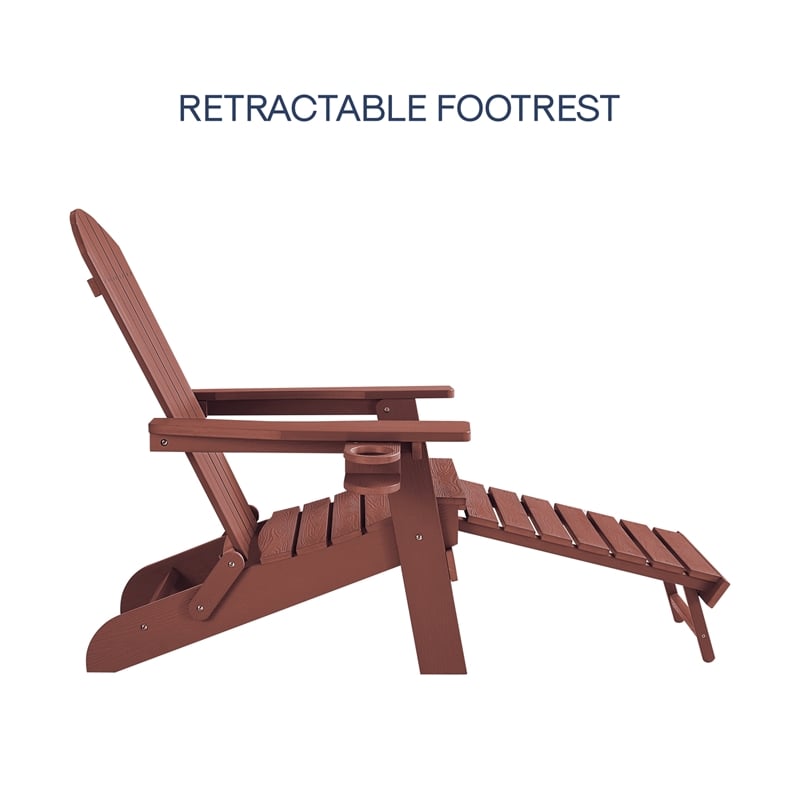 Posh Living Tyus  Adirondack Chair Brick