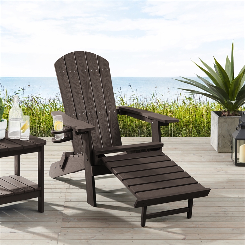 Posh Living Tyus  Adirondack Chair Chocolate