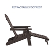 Posh Living Tyus  Adirondack Chair Chocolate
