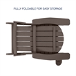 Posh Living Tyus  Adirondack Chair Chocolate