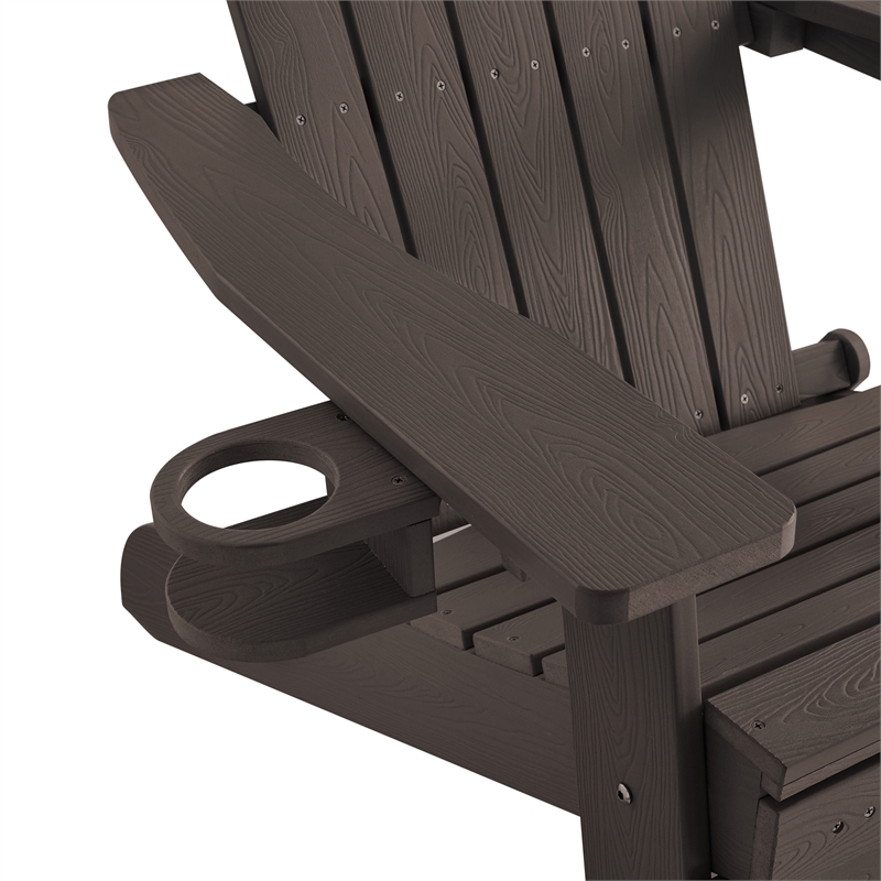 Posh Living Tyus  Adirondack Chair Chocolate