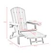Posh Living Tyus  Adirondack Chair Aqua