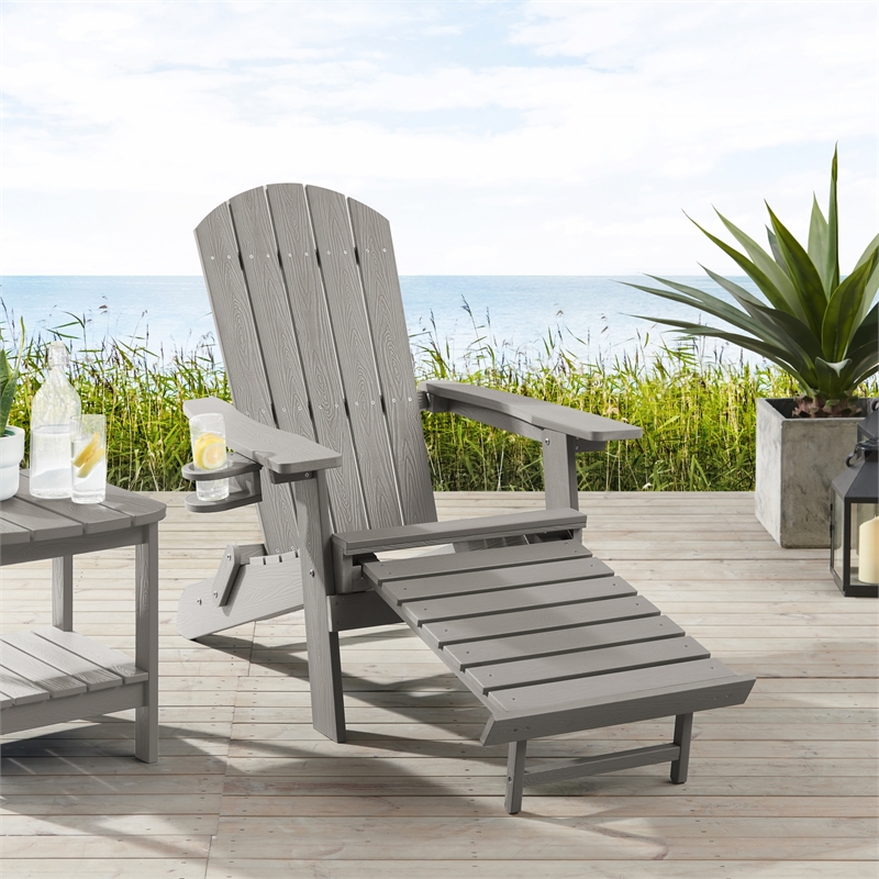 Posh Living Tyus  Adirondack Chair Light Grey
