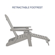 Posh Living Tyus  Adirondack Chair Light Grey