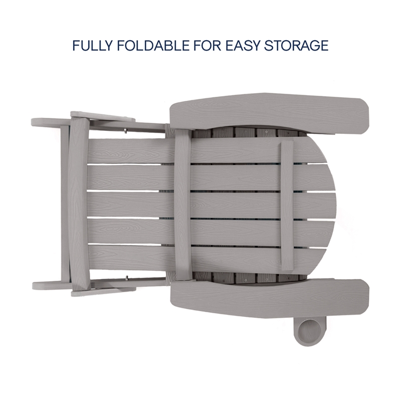 Posh Living Tyus  Adirondack Chair Light Grey