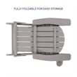 Posh Living Tyus  Adirondack Chair Light Grey