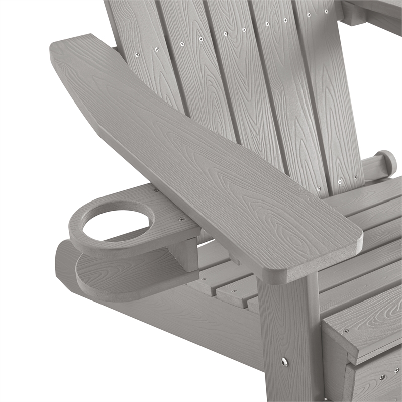 Posh Living Tyus  Adirondack Chair Light Grey