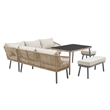 Posh Living Trayvon  Outdoor 5pc Seating Group Teak