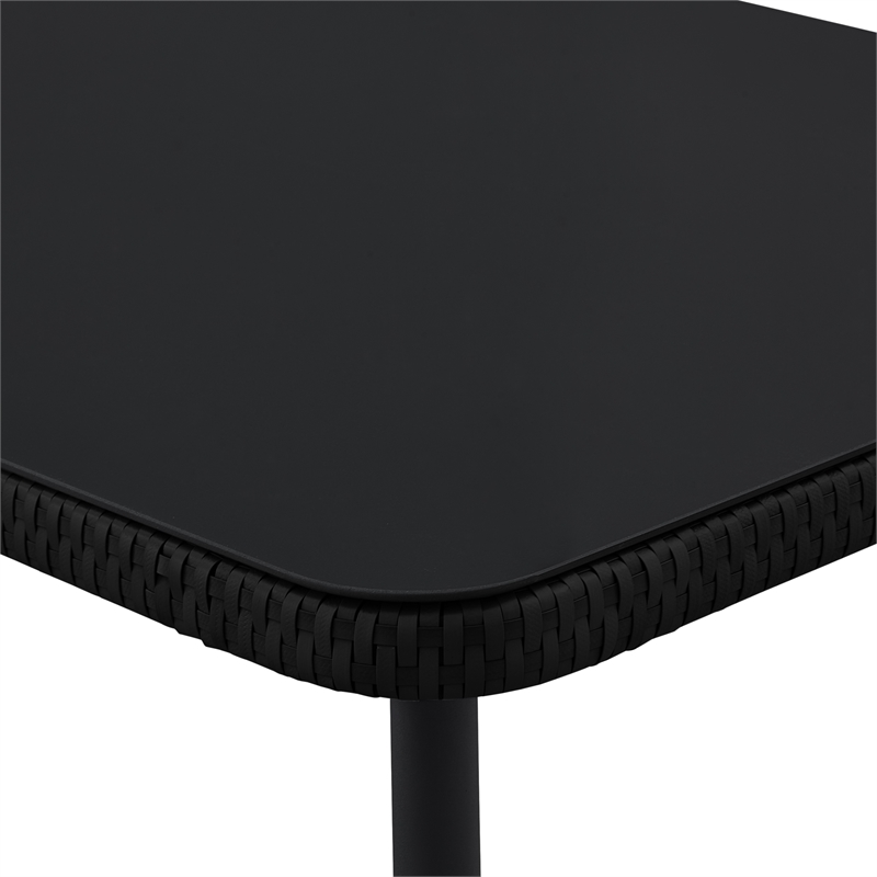 Posh Living Trayvon  Outdoor 5pc Seating Group Black
