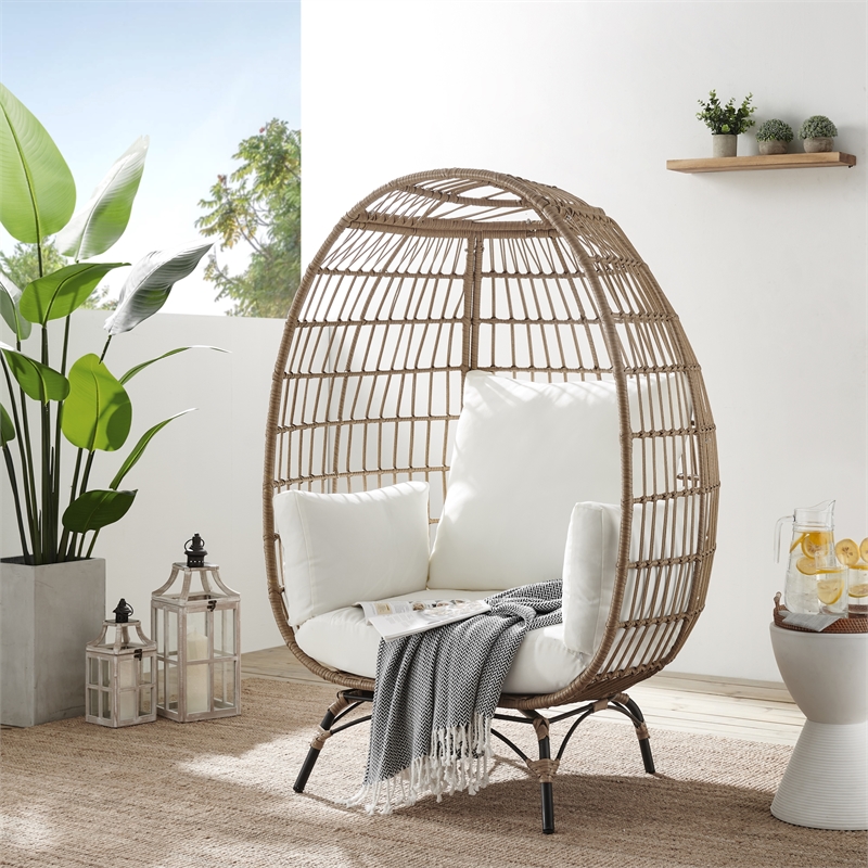 Posh Living Tidus  Egg Chair Ivory