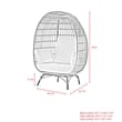 Posh Living Tidus  Egg Chair Ivory