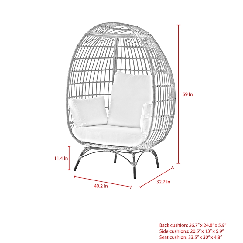 Posh Living Tidus Egg Chair Navy
