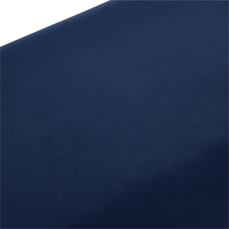 Posh Living Makynlee Velvet Bench Navy/Gold