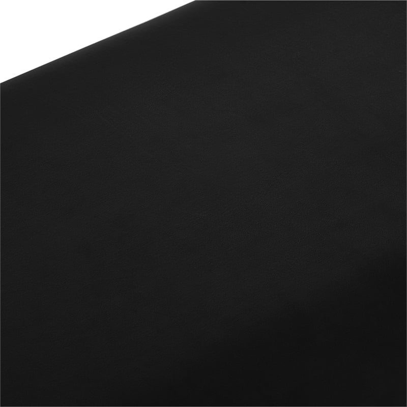 Posh Living Makynlee Velvet Bench Black/Chrome