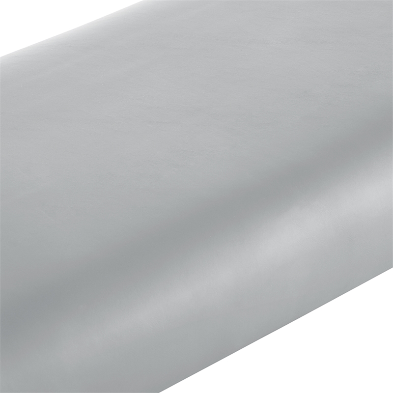 Posh Living Makynlee PU Leather Bench Grey/Chrome