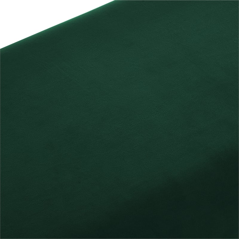 Posh Living Makynlee Velvet Bench Hunter Green/Gold