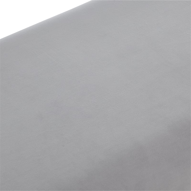 Posh Living Makynlee Velvet Bench Grey/Gold