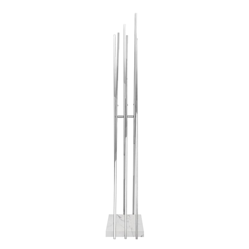 Posh Living Kayliana  Marble Base FreeStanding Rack Chrome