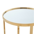 Posh Living Leiah Cross Legs End Table Gold