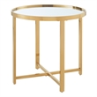 Posh Living Leiah Cross Legs End Table Gold