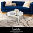 Posh Living Leiah Cross Legs Coffee Table Chrome