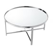 Posh Living Leiah Cross Legs Coffee Table Chrome