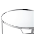 Posh Living Leiah Cross Legs Coffee Table Chrome